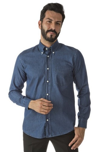 Camicia uomo jeans - uomo, cotone