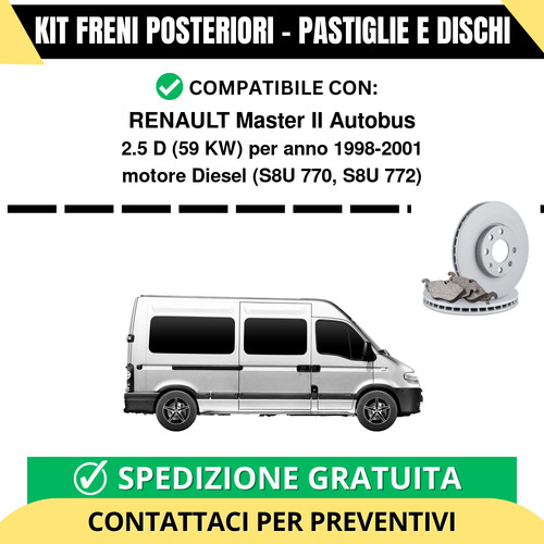 Kit freni posteriori - kit,