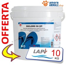 LAPI DICLORO 56% Granulare → 5 / 10 / 25 kg - CLORO Shock Rapido Acqua Piscina