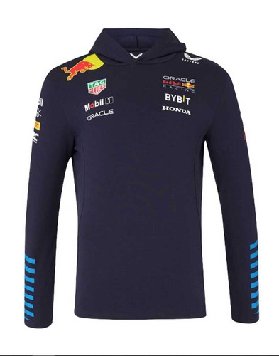 Felpa con cappuccio red bull - red,