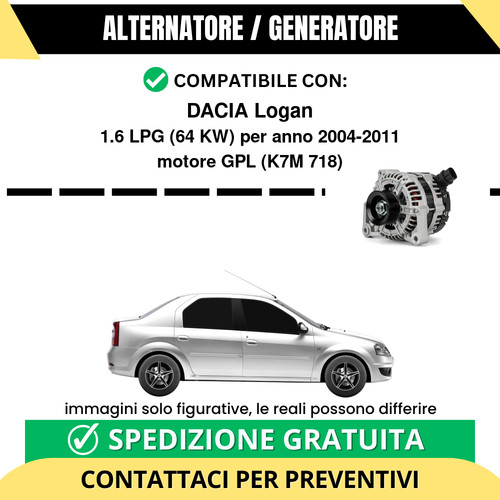 Alternatore dacia logan - alternatore,