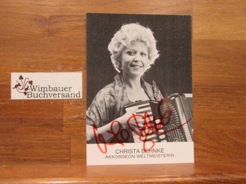 Autografo originale christa - autografo,