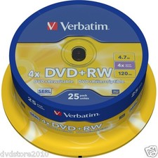 50 DVD+RW VERBATIM 4X 4.7GB