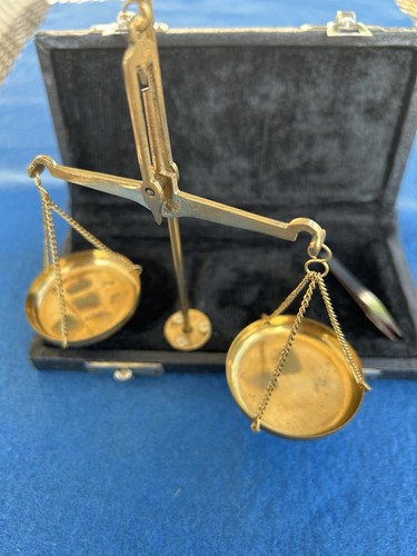 Antica bilancia portatile pesi - antica,