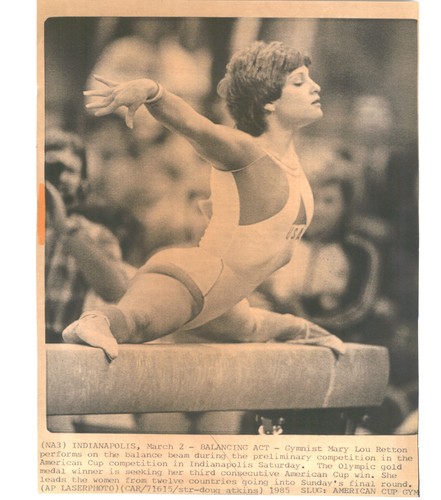 Ginnasta olimpica mary lou - olimpica,