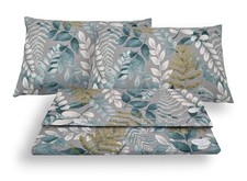 Completo Letto Set Lenzuola Federe Fantasia Stampa Foglie Floreale Fiori 100%Cot