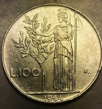 100 lire 1964 - 1964, repubblica