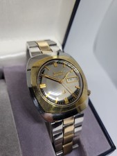 Bulova Accutron anni 70 quadrante a specchio 2182 N4 38 mm cassa ammortizzata acciaio inox