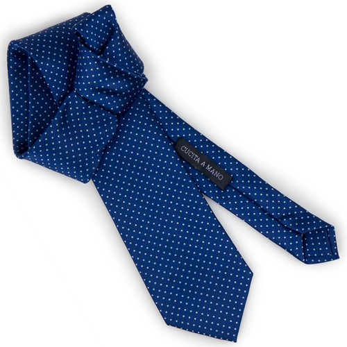 Cravatta blu elettrico pois - cravatta,