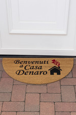 Zerbino Tappeto Personalizzato in cocco naturale  Con nomi personalizzati