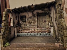 Presepe Artigianale Per Statue Da 25/30 Cm