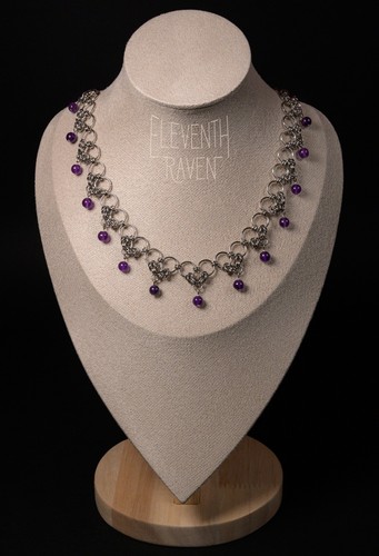 Collana amethyst hearts - collana,