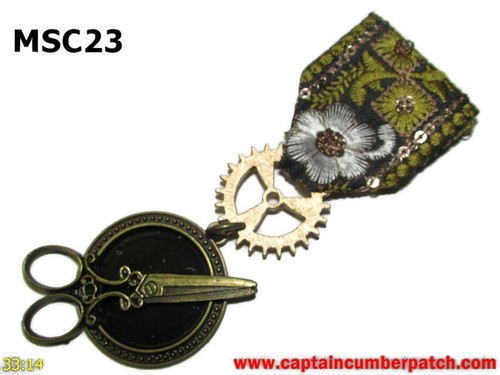 Medaglia steampunk spilla - medaglia,