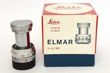 LEICA M Elmar 9 cm F4 (90mm F4) Colassabile Cromo 11631 con Scatola