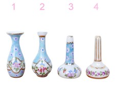 Antico vaso in miniatura Limoges, porcellana francese dipinta a mano, firmato artigianalmente