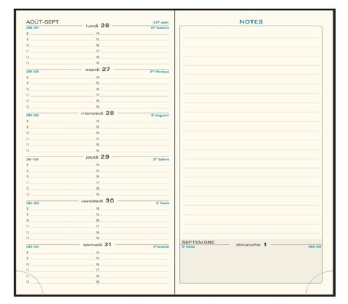 Agenda espace exacompta - espace, 17