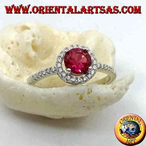 Anello rubino sintetico - anello,