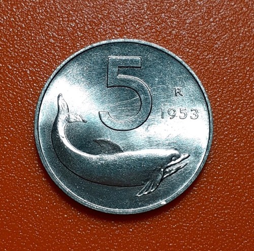 Italia lire delfino 1953 - italia,