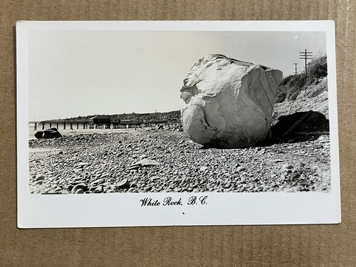 Cartolina rppc white rock - white,