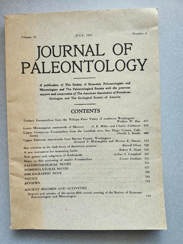 Journal paleontology july - of,