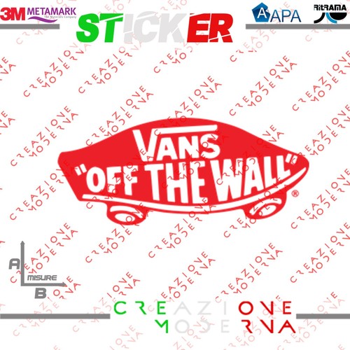 Adesivo sticker logo vans off - logo,