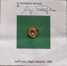Moneta Etrusca - Riproduzione Gioiello Luigi Quaglia 1986