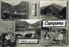 SALUTI DA CAMPONE - ( Udine mt. 450 ) - viaggiata nel 1963