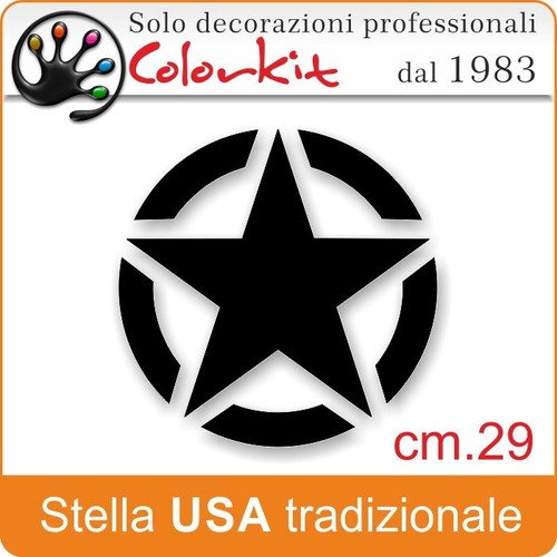 Adesivo stella usa jeep - adesivo,