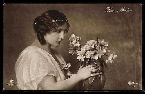 Cartolina attrice henny - attrice, porten