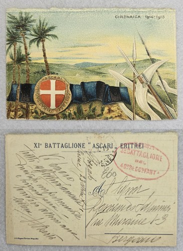 Cartolina reggimentali colonie - cartolina,