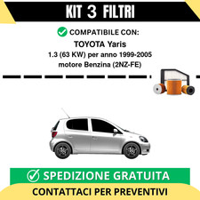 Kit 3 Filtri Tagliando per