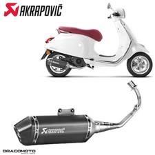 Scarico completo VESPA PRIMAVERA 125 IGET ABS Touring 2017-2020 AKRAPOVIC Ner...