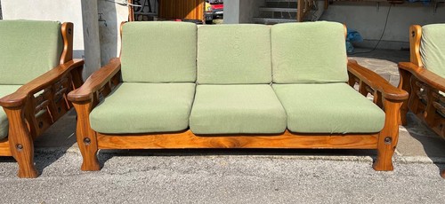 Divano posti legno anni - 3,