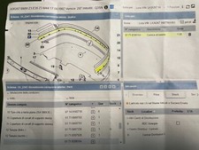 Cornice di tenuta capottina Bmw Z3 anno 1998 cod. 51718398104