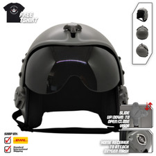 TOP GUN PLAIN GREY FLIGHT HELM
