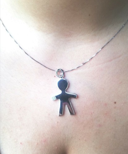 Collana bebe liscia con - collana,