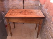 Antico Piccolo Tavolino da gioco intarsiato Luigi XVI Sardegna Epoca '800