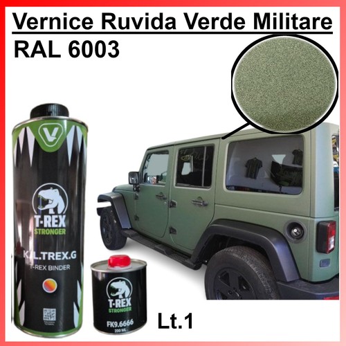 Vernice verde militare ruvida - vernice,