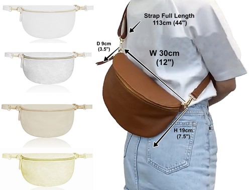 Bum bag grande bianco panna - bum,