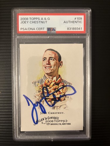 Carta joey chestnut firmata - chestnut,