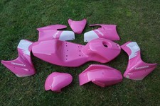 Kit Carena Moto Mini Pocket Bike Completo Plastica Kit Rosa 49cc