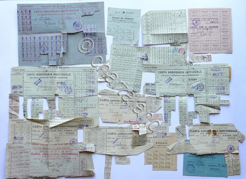 Wwii lotto tessere annonarie - -,
