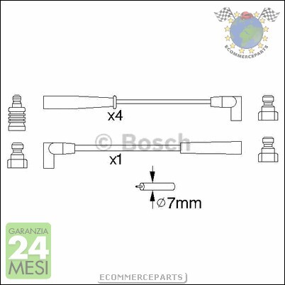 56888 kit cavi - candele, bosch