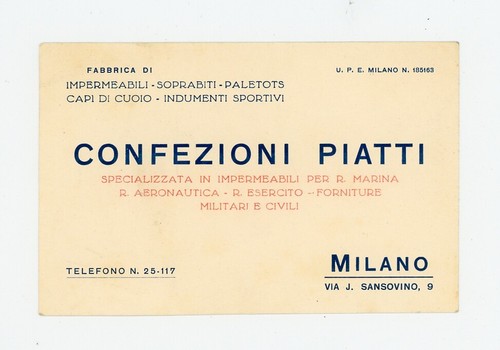 Confezioni piatti milano - confezioni, via