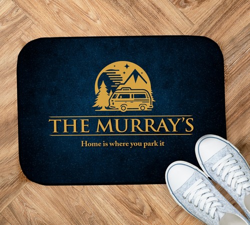 Personalised motorhome mat - personalised,