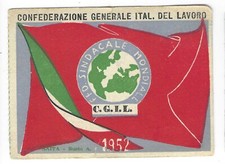 CGIL TESSERA 1952 GENOVA OSPEDALIERI CON BOLLINI #APLOT