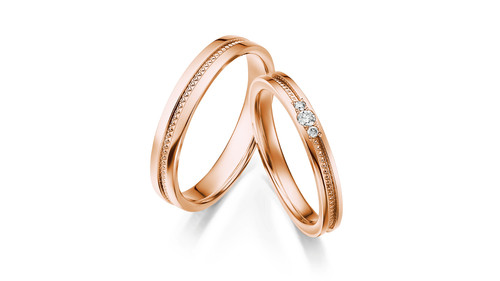 Anello coppia oro rosa - , fede