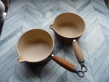 lot de 2 casseroles en fonte