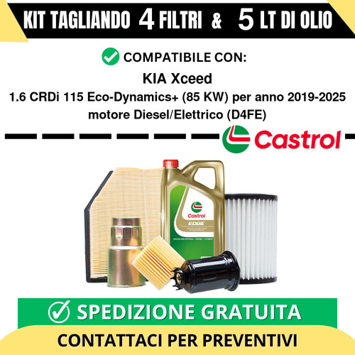 Tagliando per kia xceed - xceed, 1.6