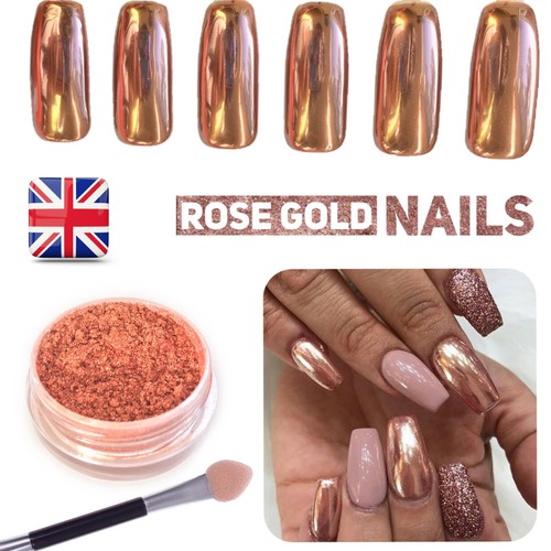 Nuovo rose gold nails powder - nuovo,